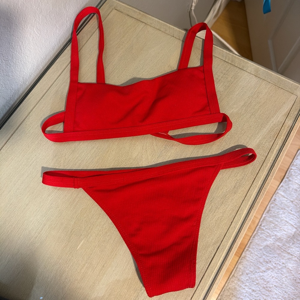 SHEIN Red Bikini Set